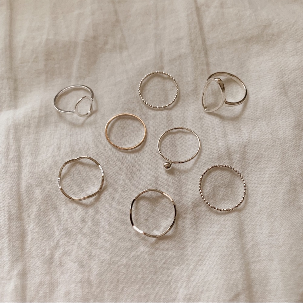 H&M silver ring pack - Picture 3 of 3